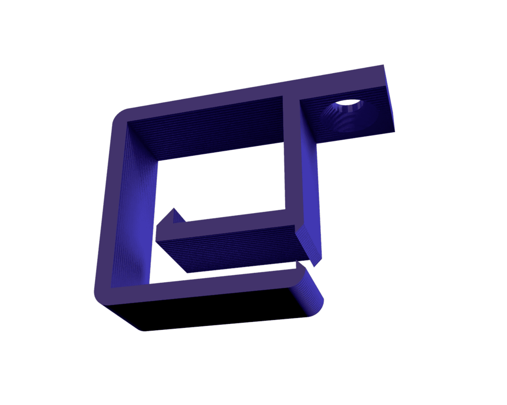 Kabelbeheerclip voor discrete montage onder de tafel