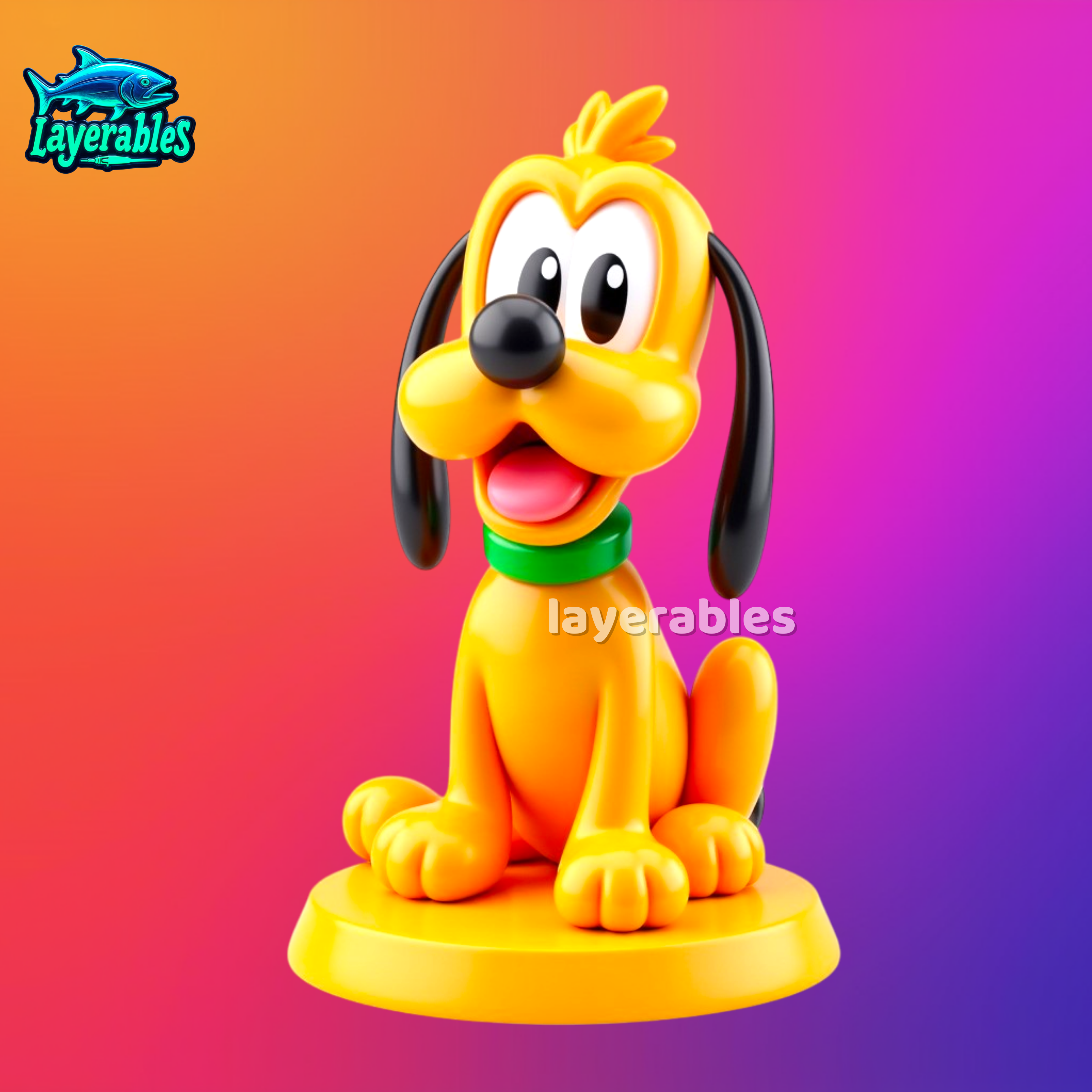 Pluto Chibi 3D-figuur – Schattig Disney-verzamelobject