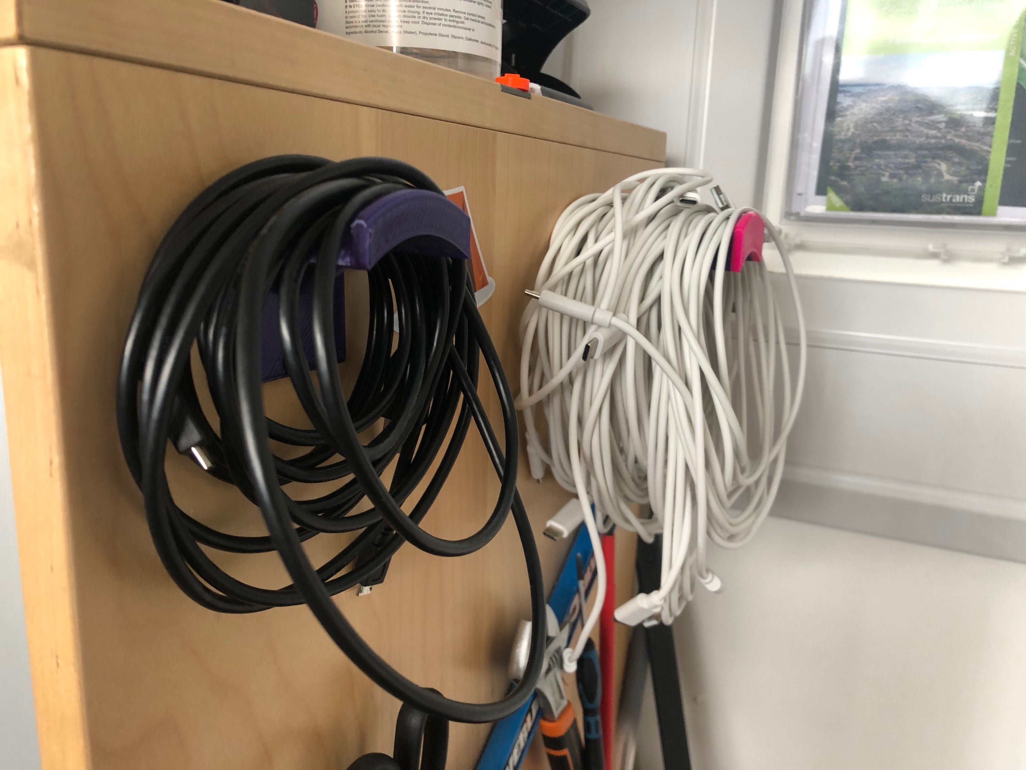 Praktische kabelhouder