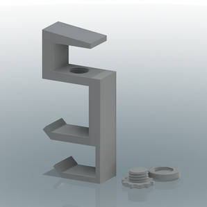 Parametrische hoofdtelefoonhouder voor bureau