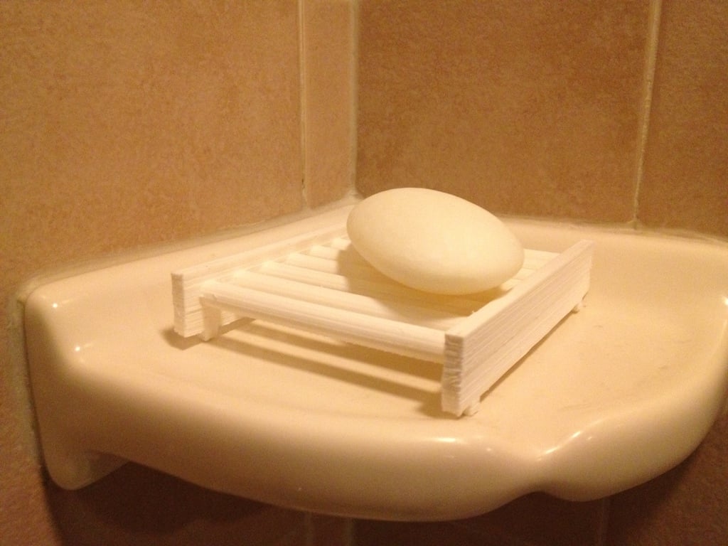 Eenvoudig zeepbakje voor de badkamer