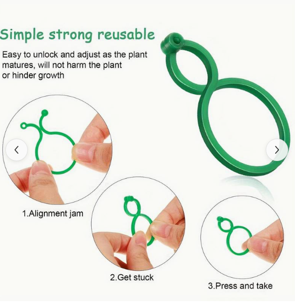 Praktische plantenclips voor klimplanten