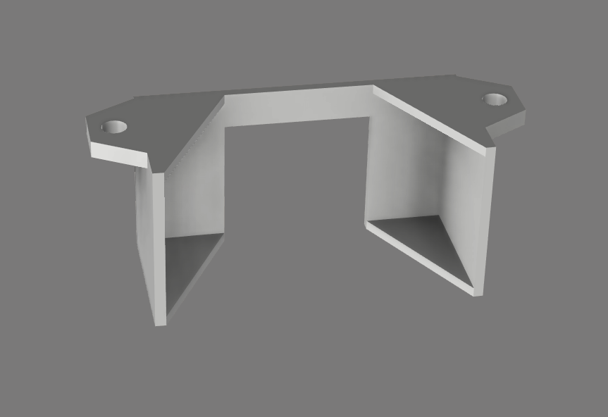 Effectieve stroomrailhouder voor montage onder het bureau