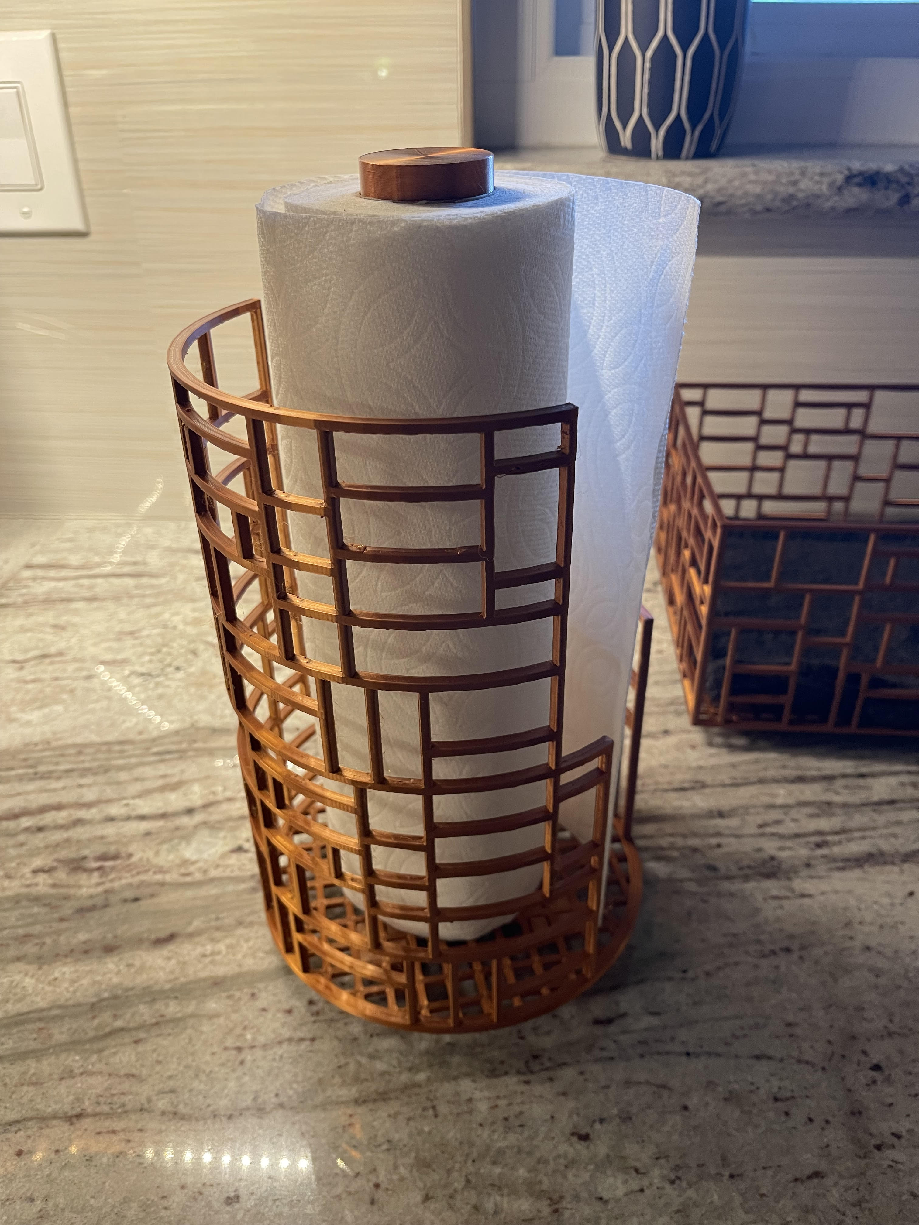 Art deco geïnspireerde keukenrolhouder