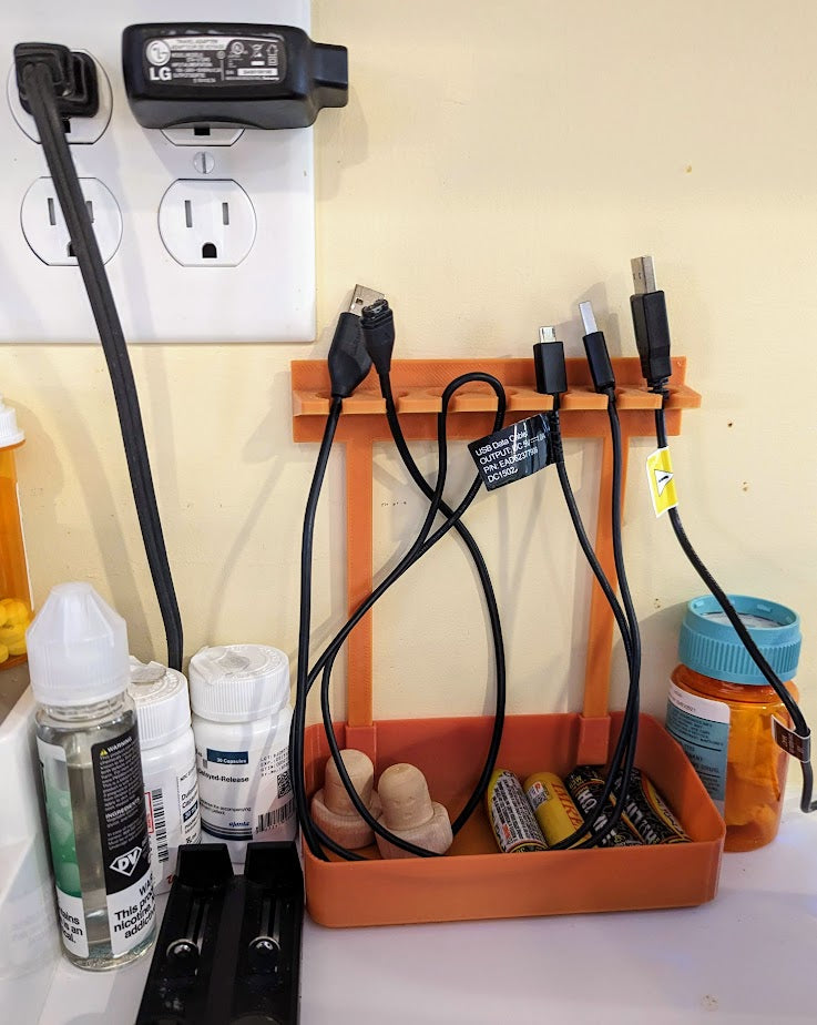 USB-kabelhouder en organizer