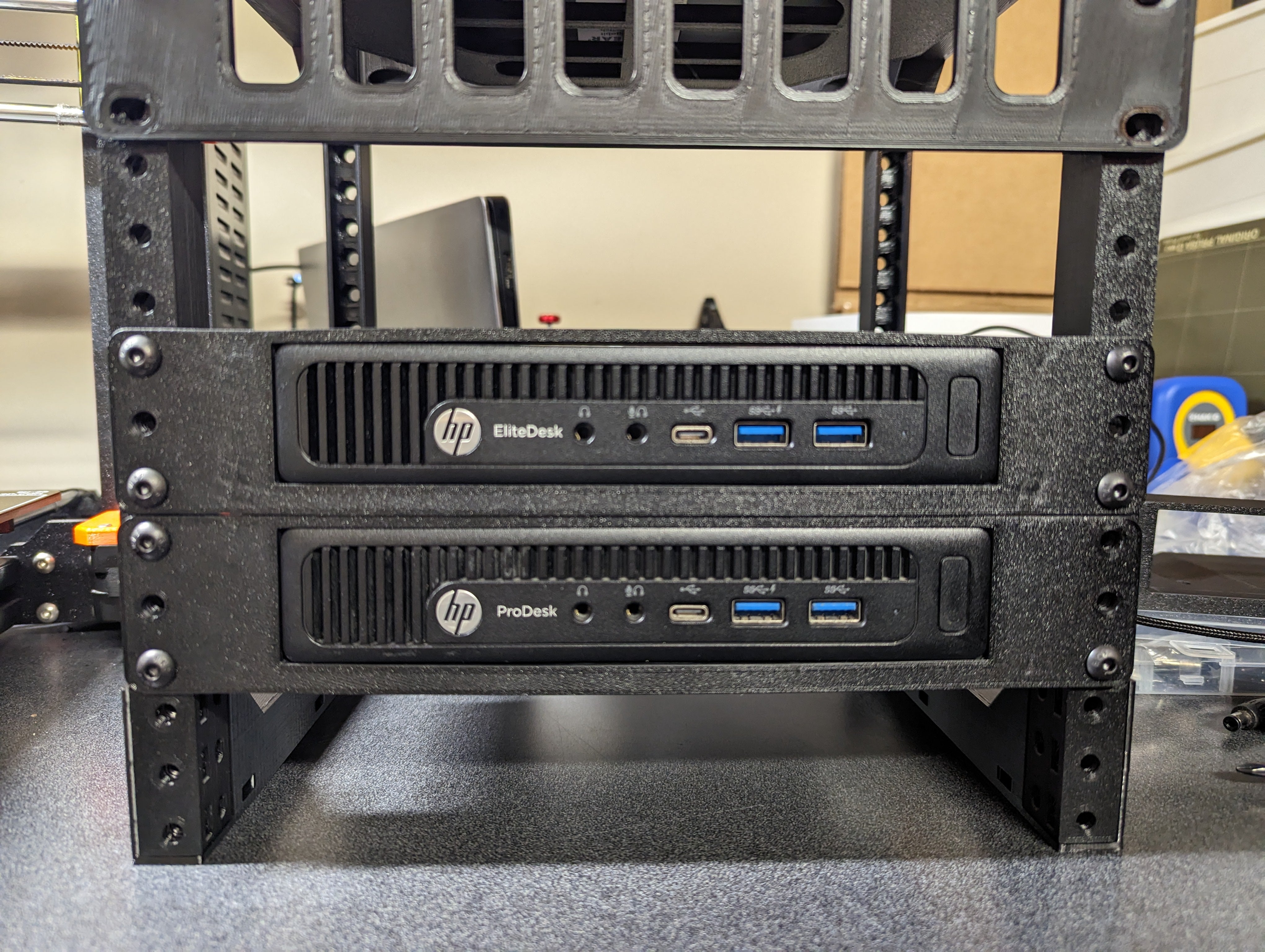 10' 1U Rack Mount voor HP EliteDesk/ProDesk Mini G2