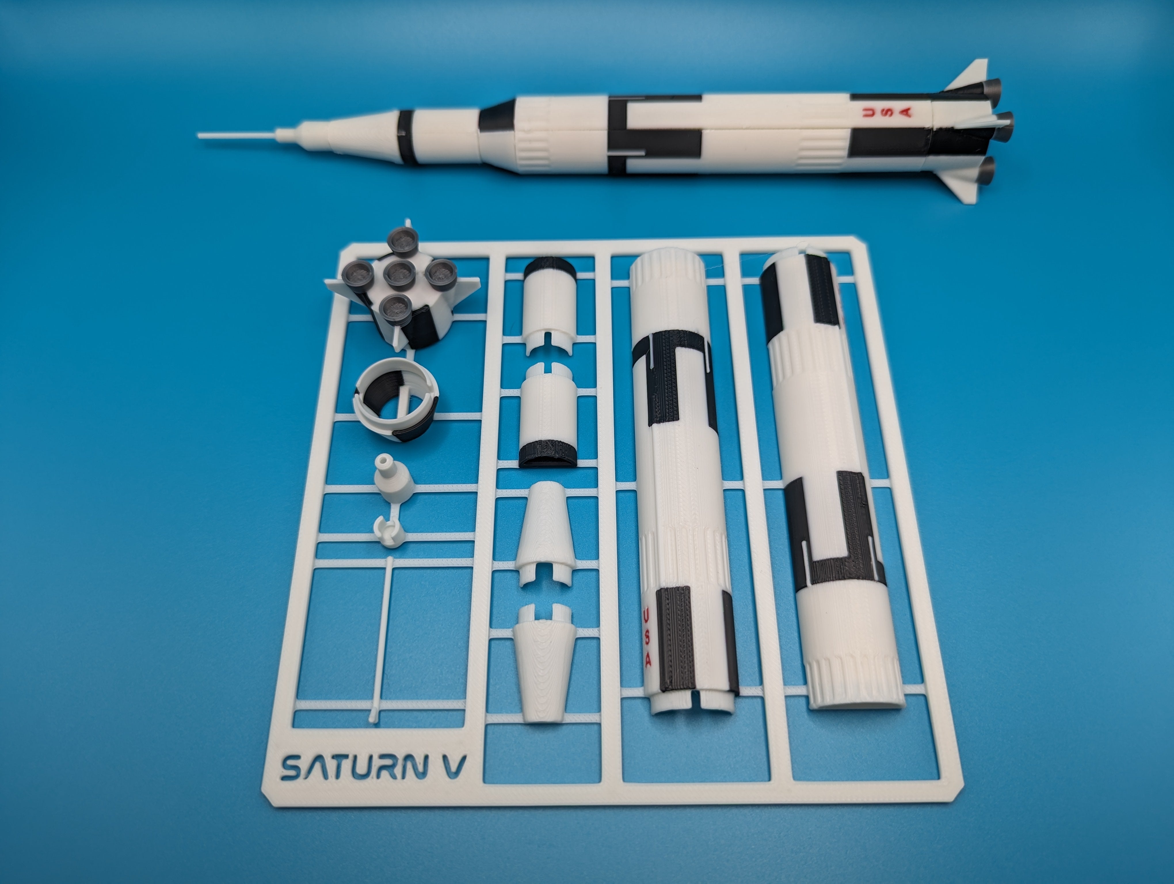 NASA Saturnus V Miniatuur Raket Modelbouwpakket