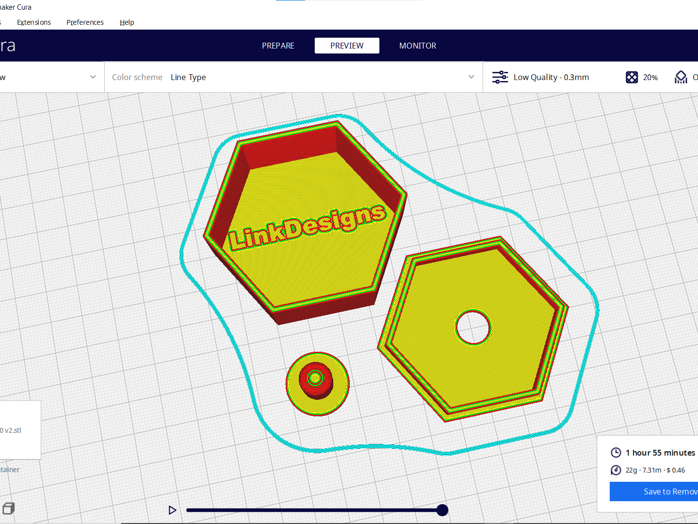 Hexagon Bewaker voor Diverse Voorwerpen