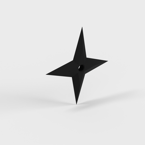 Klassiek decoratief shuriken werpmes voor tentoonstelling