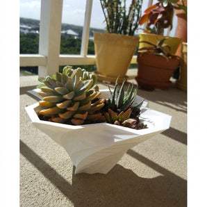 Geometrische plantenpotovertrek voor vetplanten en kleine planten