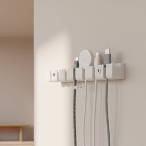 USB-kabelhouder en -organizer voor 7 kabels
