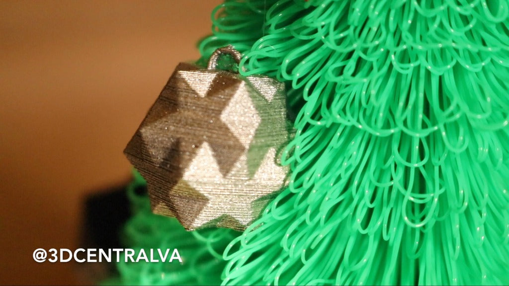 3D-geprinte kerstboom met bontdetails