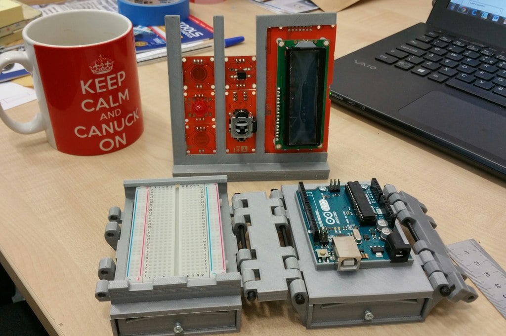 Tinkerkit-sensor en Arduino Uno-houder