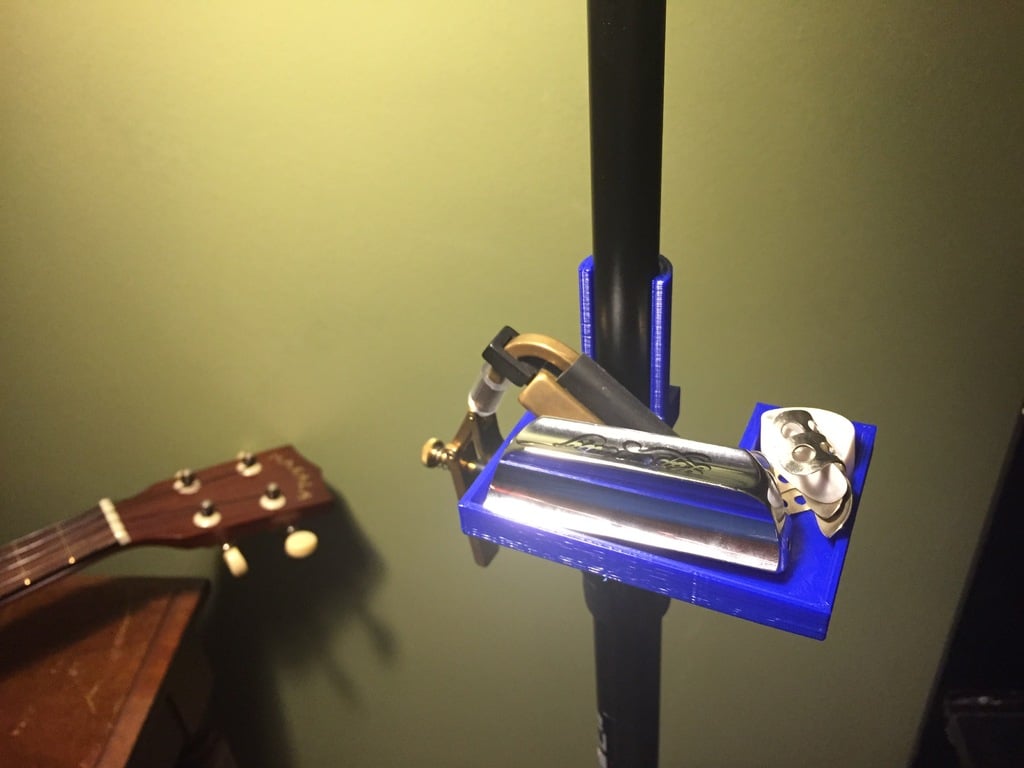 Mic Stand Pick/Accessoire Houder voor Dobro, Banjo, Gitaar en Microfoon