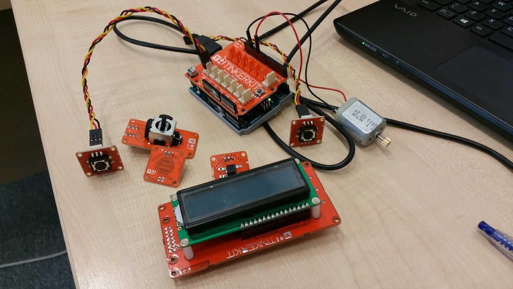 Tinkerkit-sensor en Arduino Uno-houder