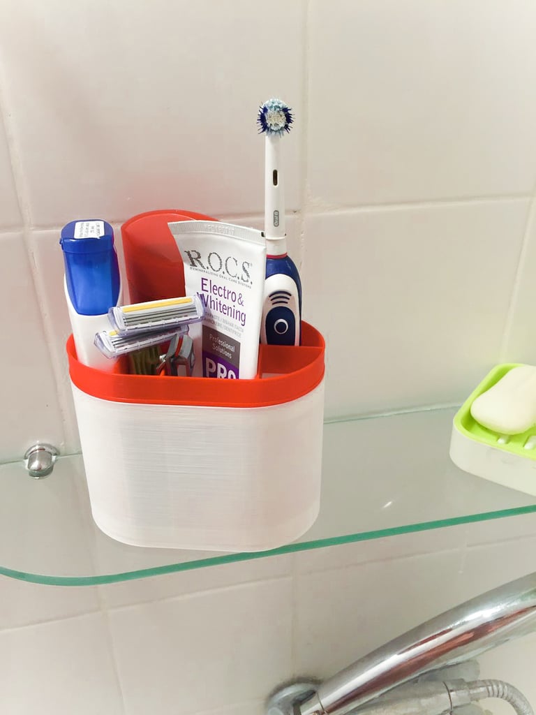 Reisbadkamerdoos voor tandenborstel, tandpasta, shampoo en meer