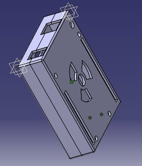 Arduino Uno kofferhouder voor DIN TH35 rail