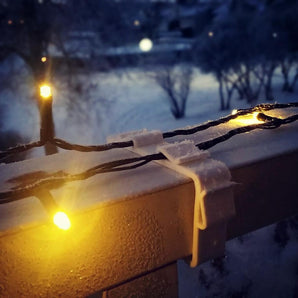 Beslag voor kerstverlichting voor 40x80 mm balkonreling (1 st)