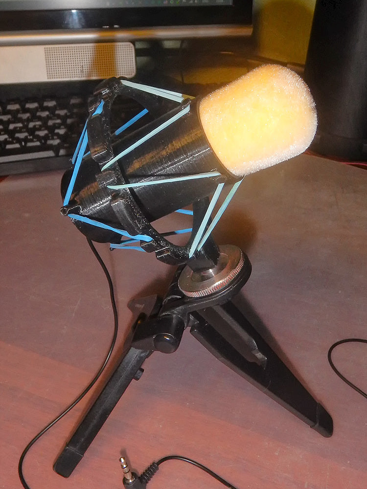 Microfoonschokdemper Bevestiging voor microfoons van 30 en 40 mm