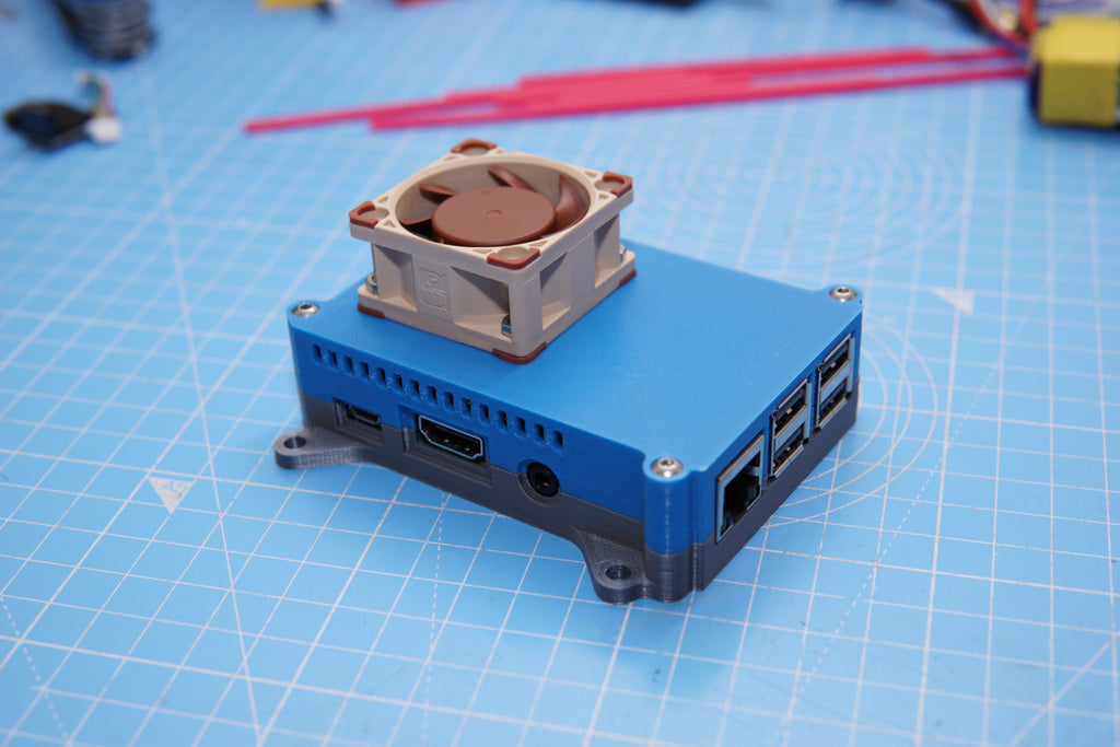 Raspberry Pi 3B behuizing met 40mm ventilator voor Kintaro koellichaam
