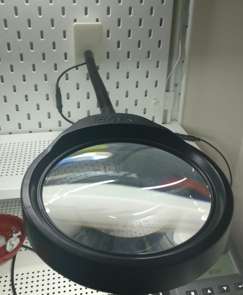 Vergrootglas LED-lamphouder voor IKEA Skadis ophangbord