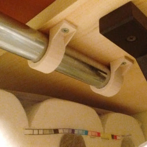 28 mm stang / beugel bevestigingsset voor IVAR-planken - 6 delen