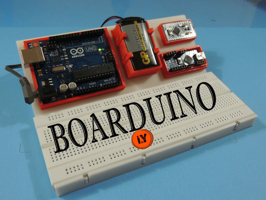 BOARDUINO - Alles-in-één broodplankstandaard voor Arduino UNO, NANO en MINI