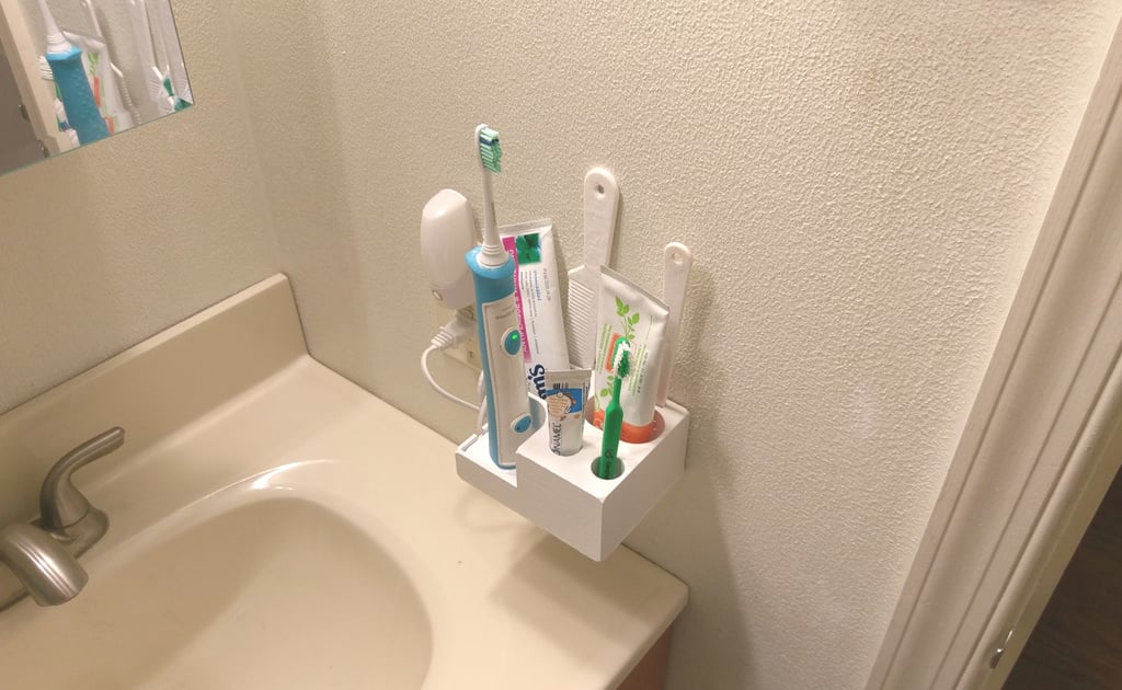Wandhouder voor tandenborstel, tandpasta en kam, ontworpen voor Philips Sonicare en meer