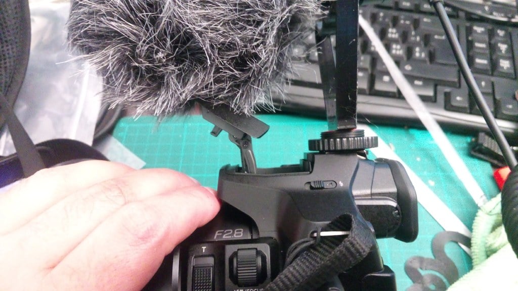 Hogere flitsschoenbevestiging voor BOYA BY-MM1 of RODE microfoons voor camera&#39;s