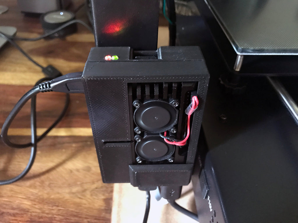 Anycubic Opzetbare Gear Case voor Raspberry Pi 3 B+ met GeeekPi Cooler