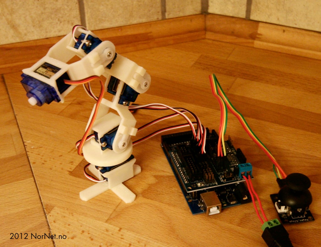 Micro-robotarm met 9g microservo