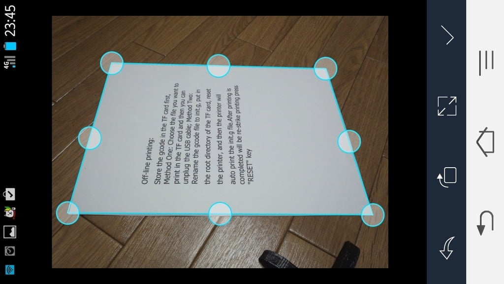 Standaardscanner: smartphone/tabletbevestiging voor documentdigitalisering