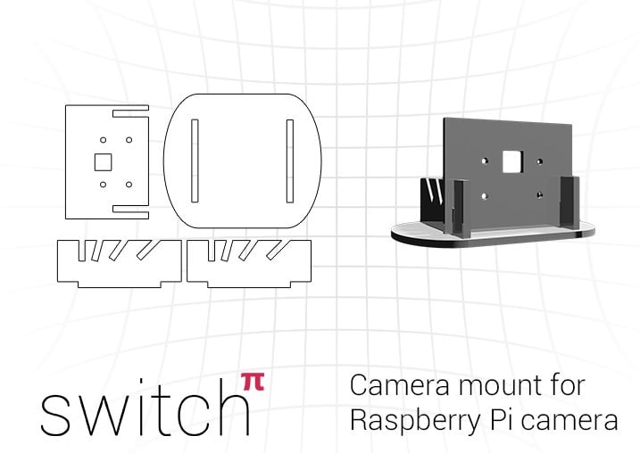 Verstelbare camerastandaard/montage voor Raspberry Pi