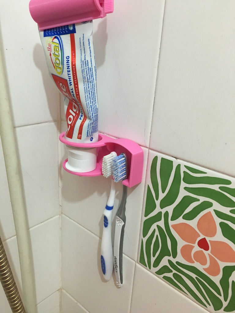 Tandenborstelhouder voor toiletartikelen met uitgebreid ontwerp voor tandpasta