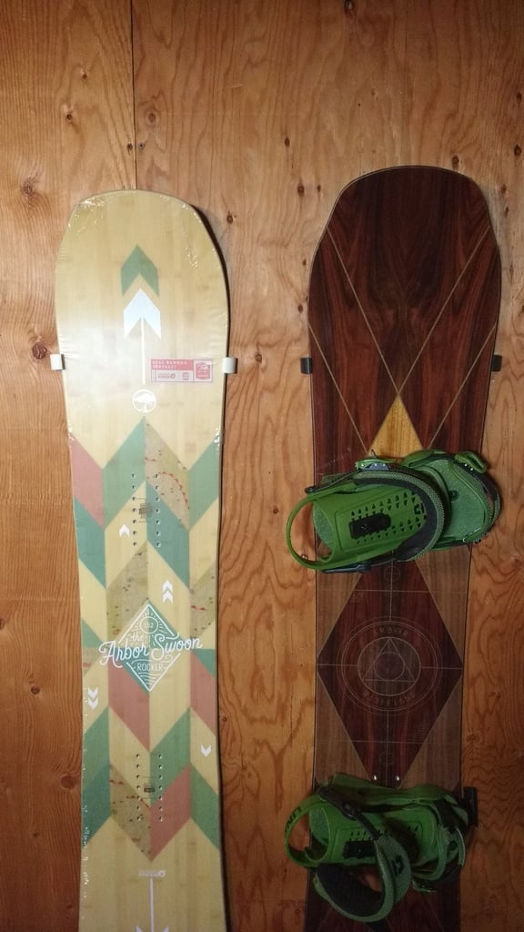 Snowboard en Wakeboard Wandmontage