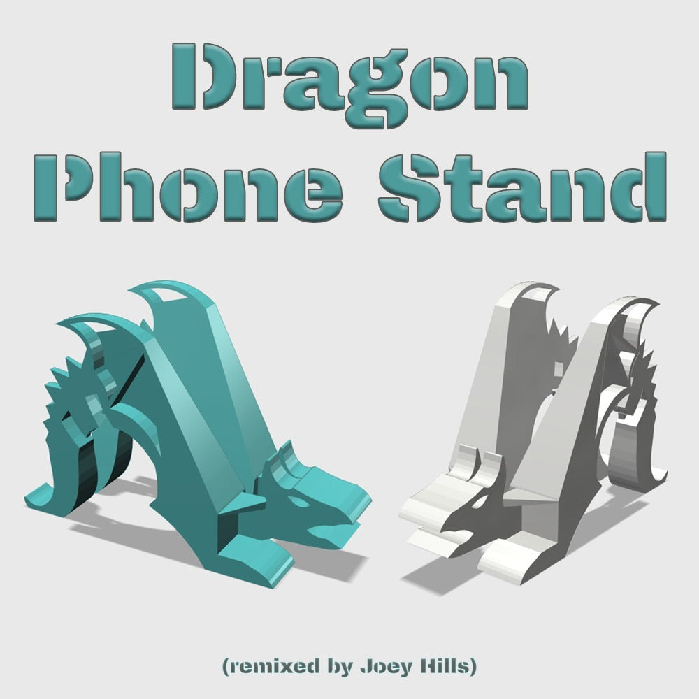 Dragon telefoonstandaard met gat voor oplaadkabel