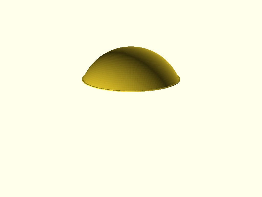 Parametrische bolvormige diffuser voor Neopixel Ring