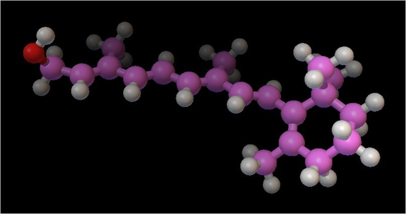 Moleculair Model van Retinol (Vitamine A) - Model op atomaire schaal