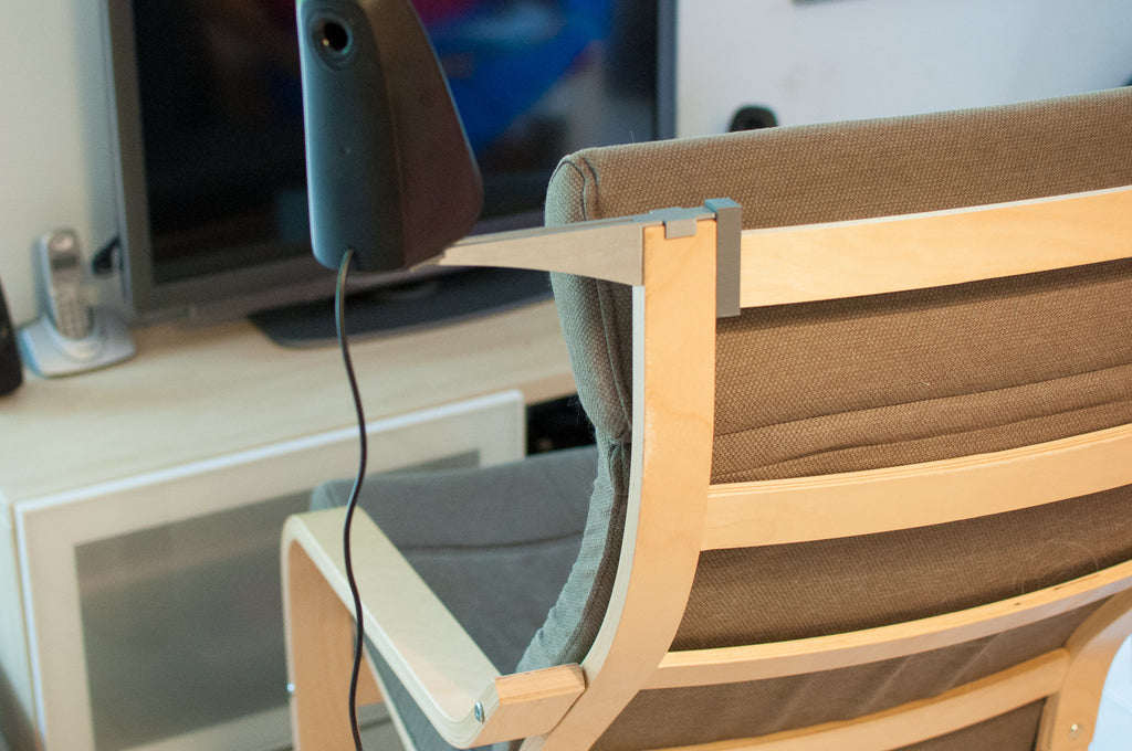 Houder voor surroundluidspreker voor Ikea Poang-stoel
