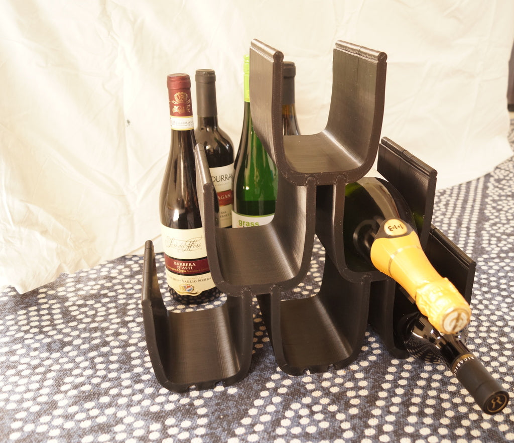 Modulair wijnrek voor het opbergen van wijn en andere voorwerpen