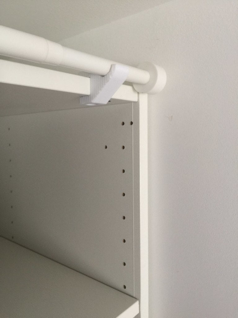 Gordijnhouder zonder schroeven voor IKEA kast