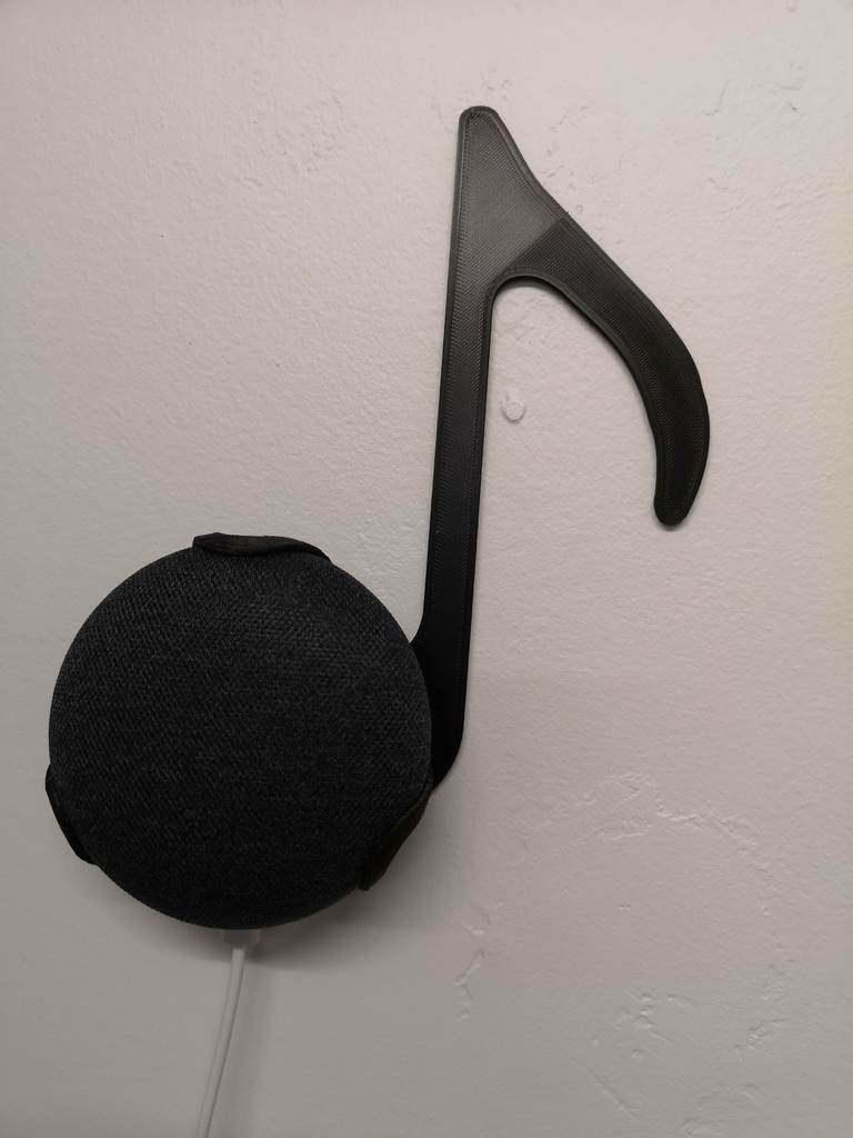 Google Home Mini wandhouder met muzieknoot