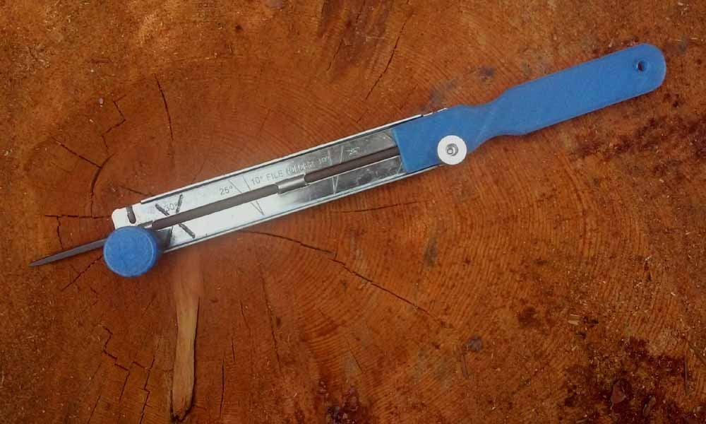 Tweehandige kettingzaagvijlhandgreep