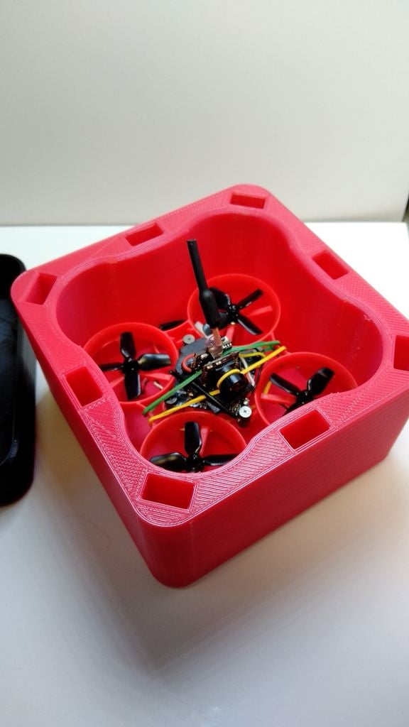 Whoop Drone-koffer en batterijhouder met verstelbare afmetingen