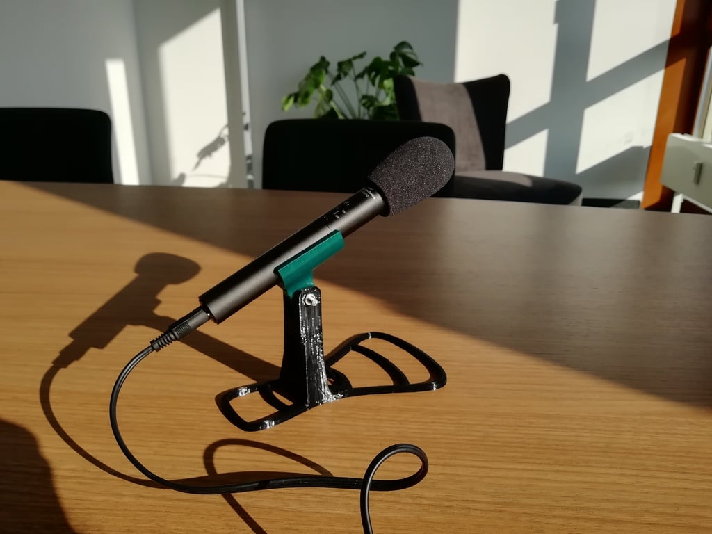 Verstelbare microfoonhouder voor handmicrofoon