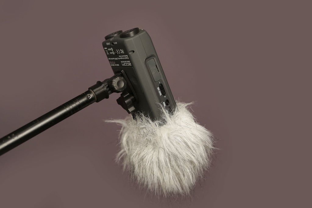 H4N adapter voor microfoonstatief op het podium