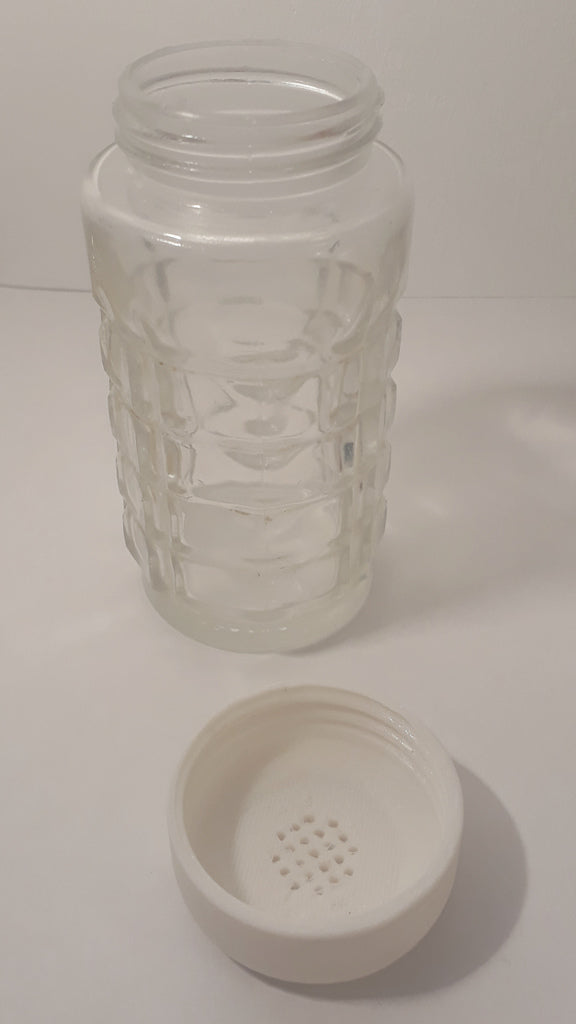 Glazen zoutmolencapsule met 21 of 37 gaten