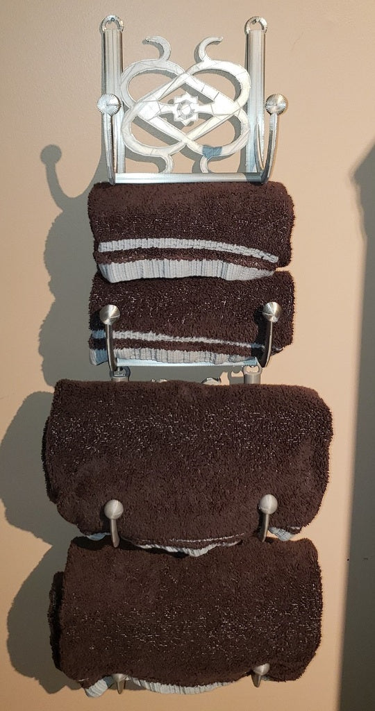 Onderling verbonden handdoekenrek voor badkamers