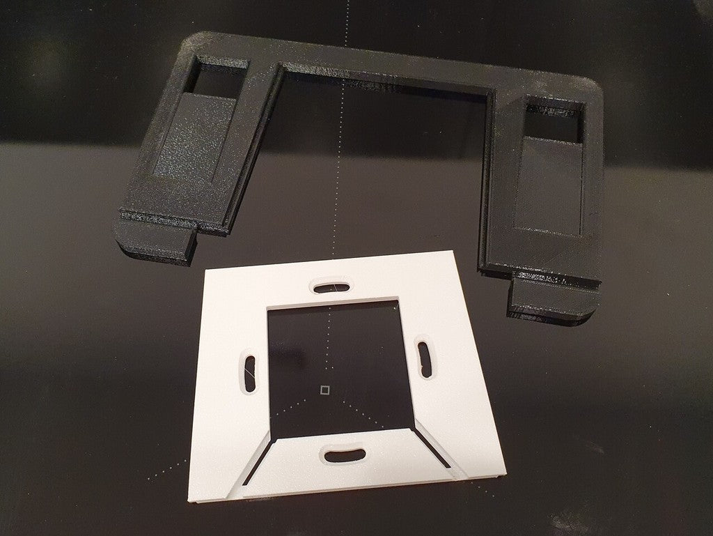 Zwevende tablet-wandhouder met opladersteun