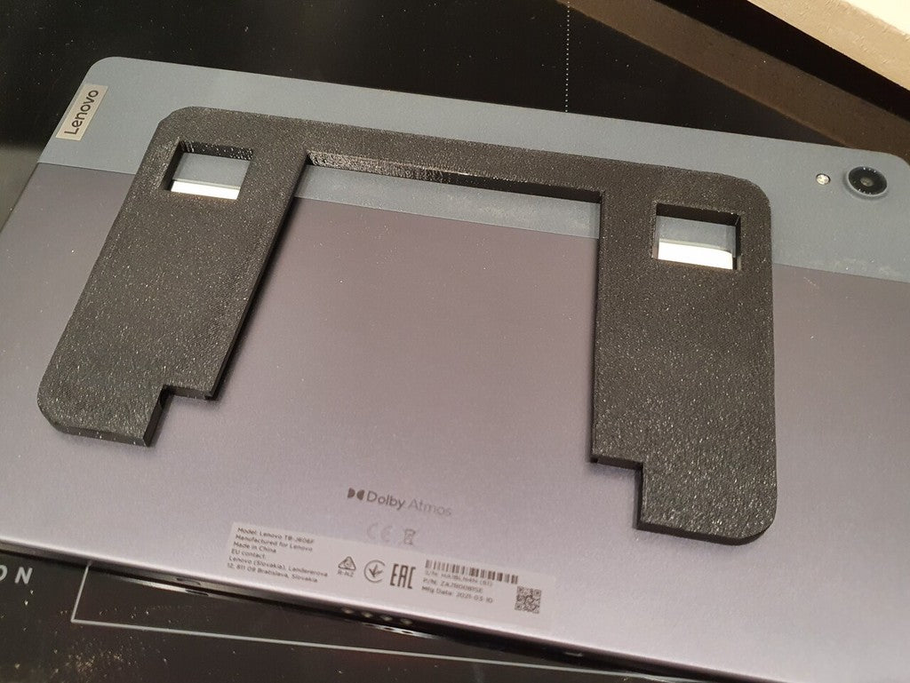 Zwevende tablet-wandhouder met opladersteun